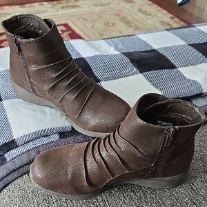 Skechers Dark Brown Ankle Booties